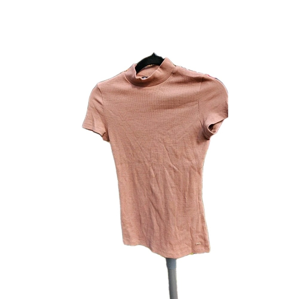 Oodji Ultra Women Mock Short Sleeve Turtleneck Sweater Mostly Cotto Size Medium
